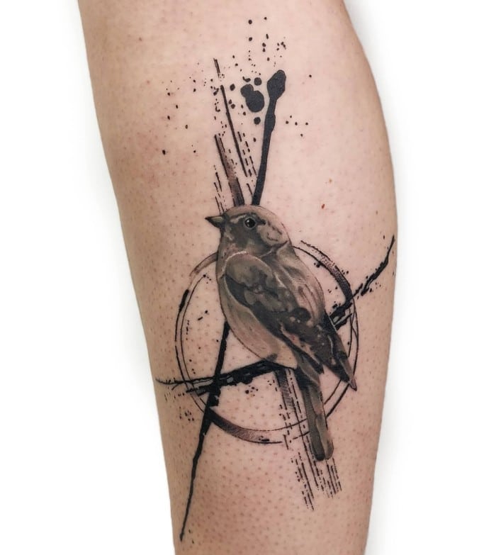 traditional sparrow tattoos