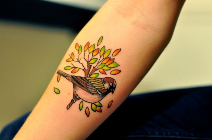 Best sparrow tattoos designs 21