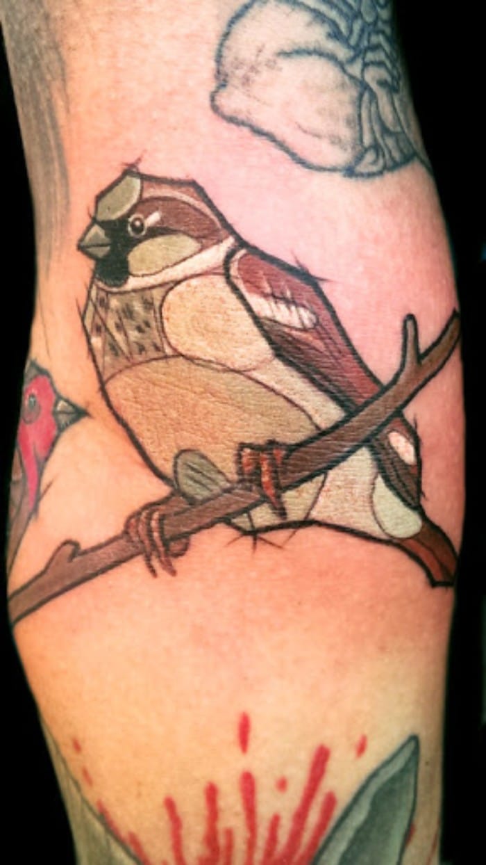 sparrows tattoo men