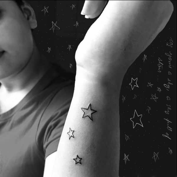 star wrist tattoos