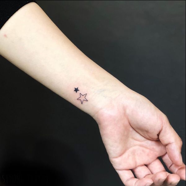 tiny star tattoos