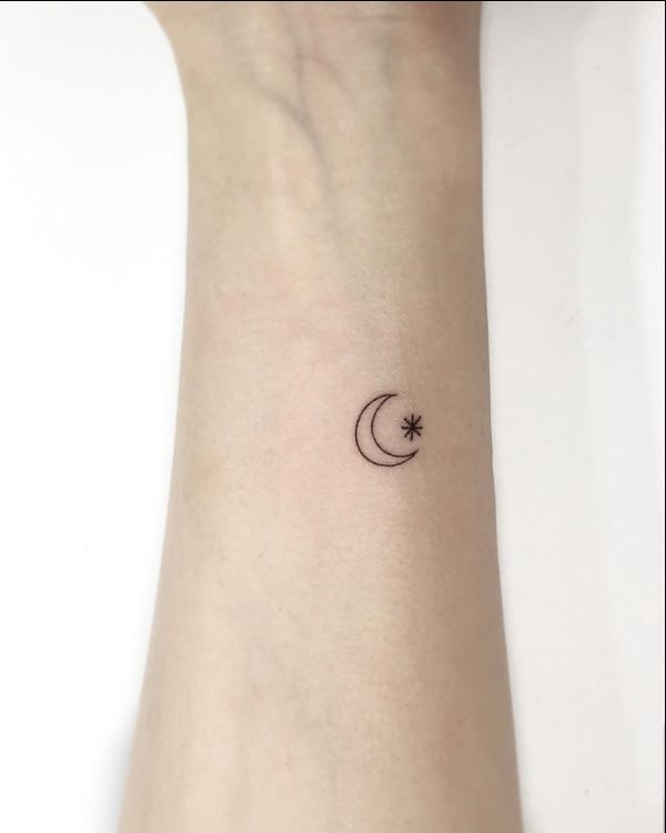 Sun Moon Star Temporary Tattoo  neartattoos