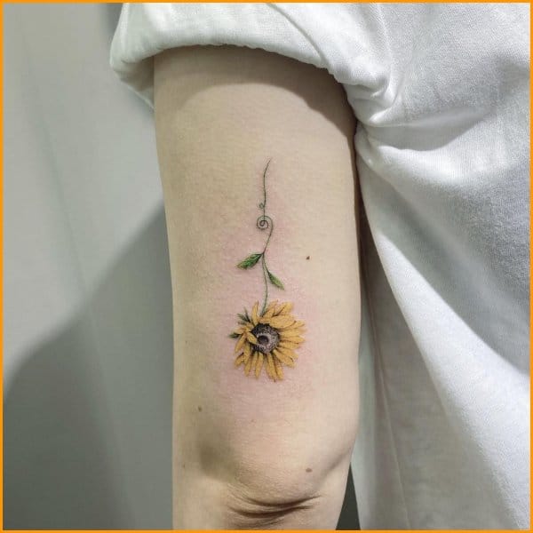 50 Cutest  Lovely Sunflower Tattoos Designs  Ideas