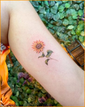 50+ Cutest & Lovely Sunflower Tattoos Designs & Ideas