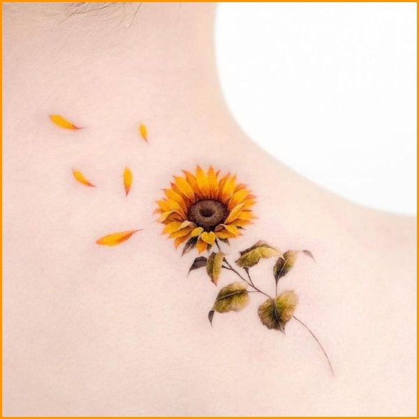 Aggregate 84 tiny sunflower tattoo  thtantai2