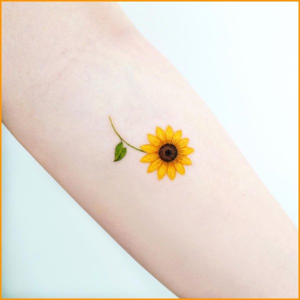 sunflower matching tattoos