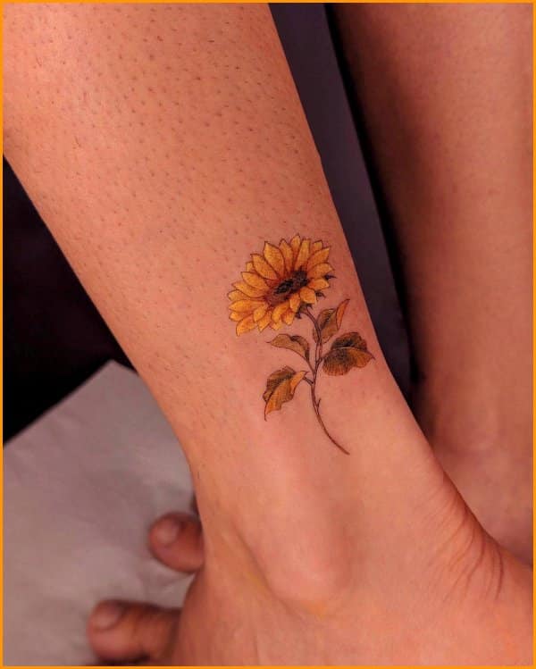 sunflower best friend tattoos
