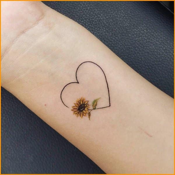 small sunflower tattoos