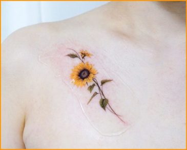 50+ Cutest & Lovely Sunflower Tattoos Designs & Ideas