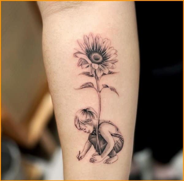 best sunflowers tattoos