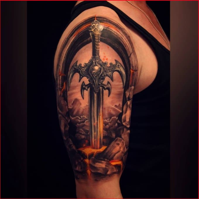 16 Sword Tattoo Designs and their Meanings - Thoughtful Tattoos