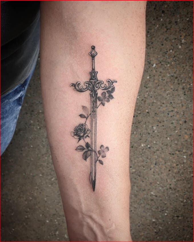 Best sword tattoos designs ideas 4