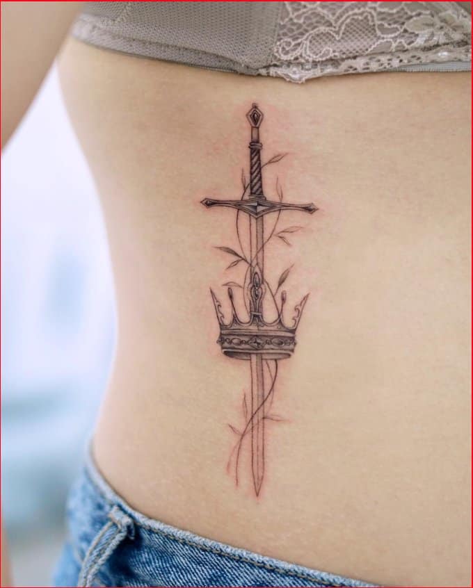 50 Sharp Sword Tattoo Designs  Symbolism of Warriors