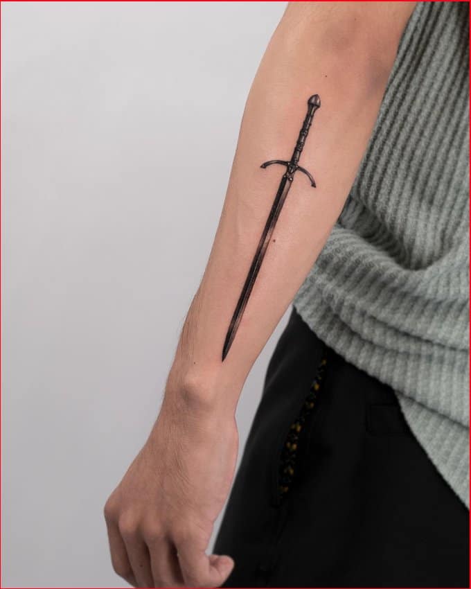 sword tattoo for men