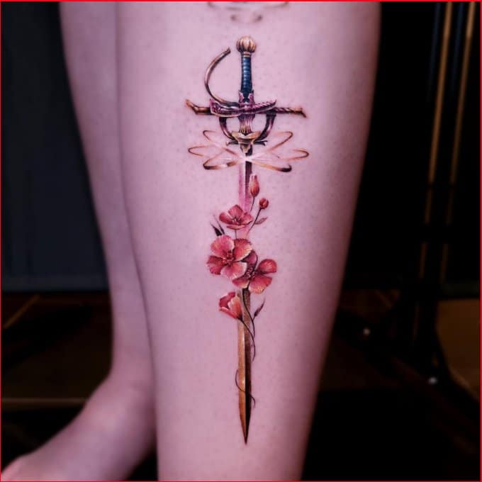 40 Elegant Sword Tattoos For Back  Tattoo Designs  TattoosBagcom