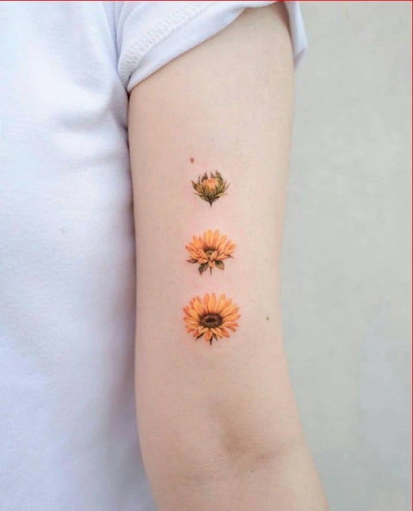 sunflower tattoos