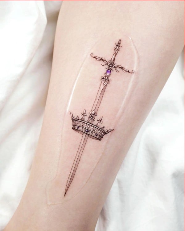 sword tattoo ideas for girls