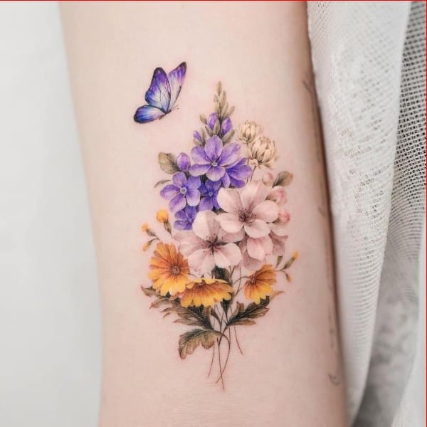 flowers tattoos ideas for girls