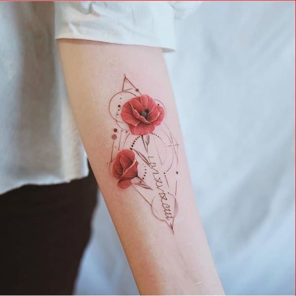 rose tattoos forearm