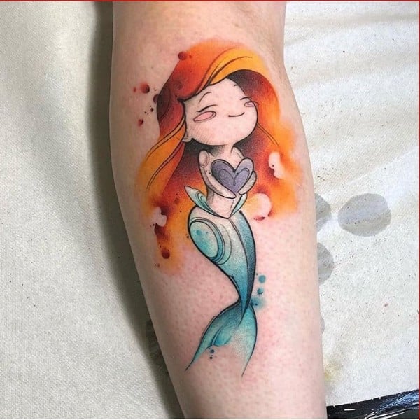 cute mermaid tattoos