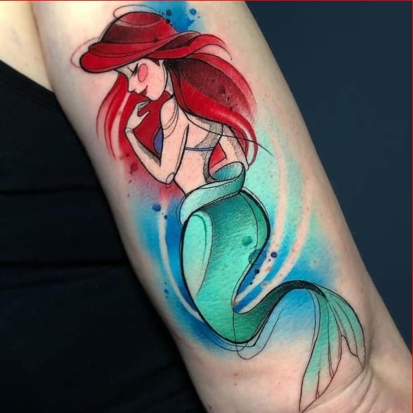 mermaid tattoos for girls
