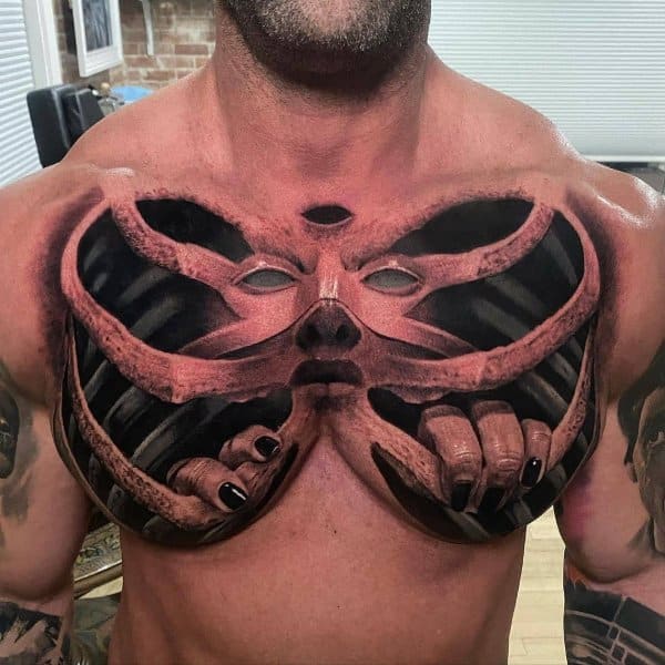 3d chest tattoo designs ideas