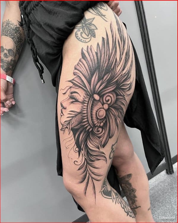 best thigh tattoos