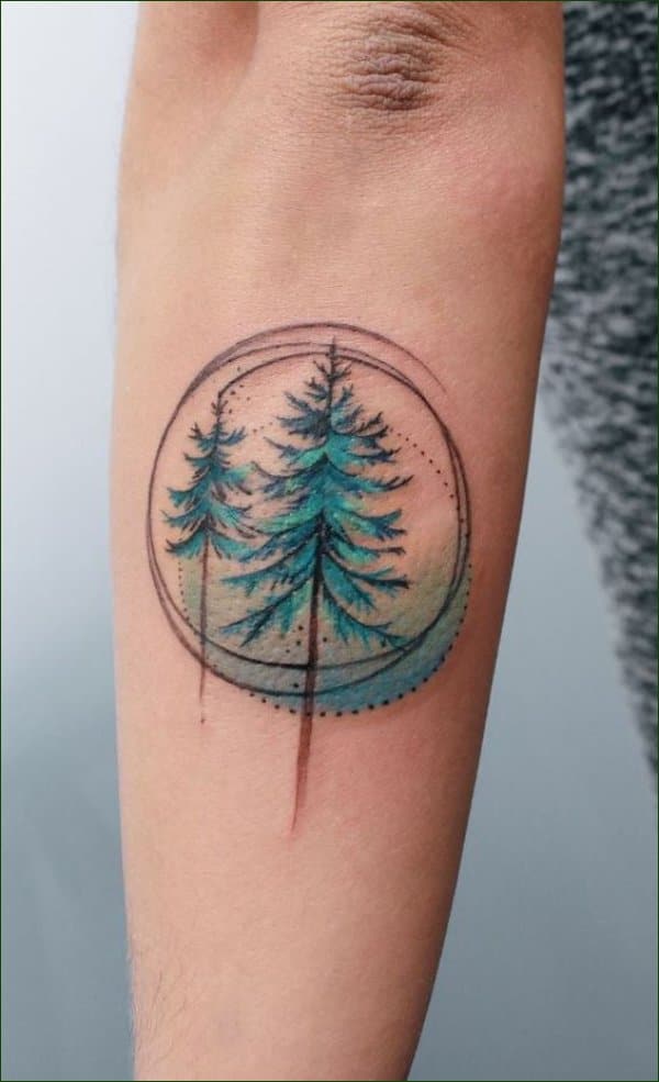 21 Zen Tree Circle Tattoos Ideas