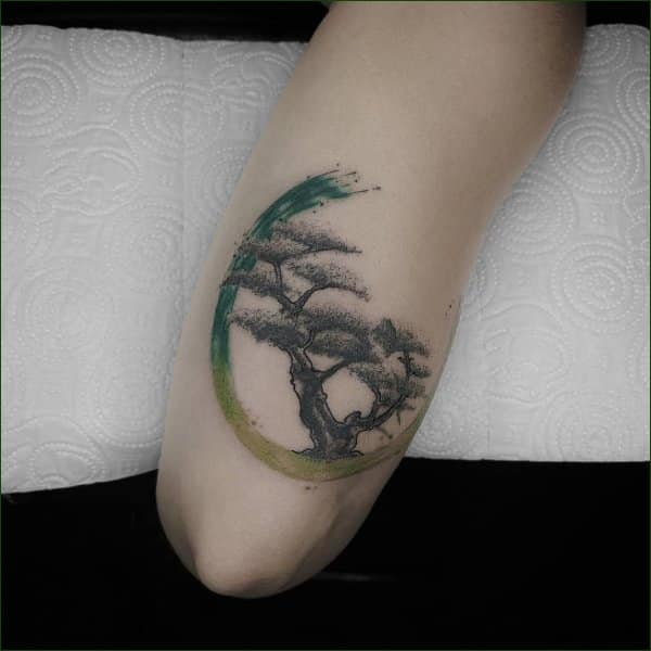 tree tattoos circle