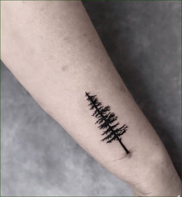 tree tattoos around wrist