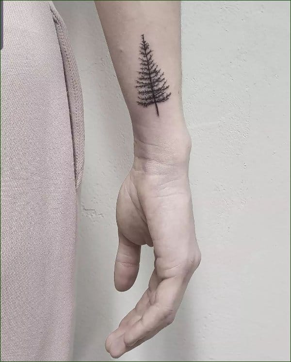 tree tattoos wrist