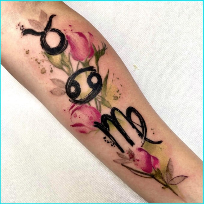 virgo tattoos for females