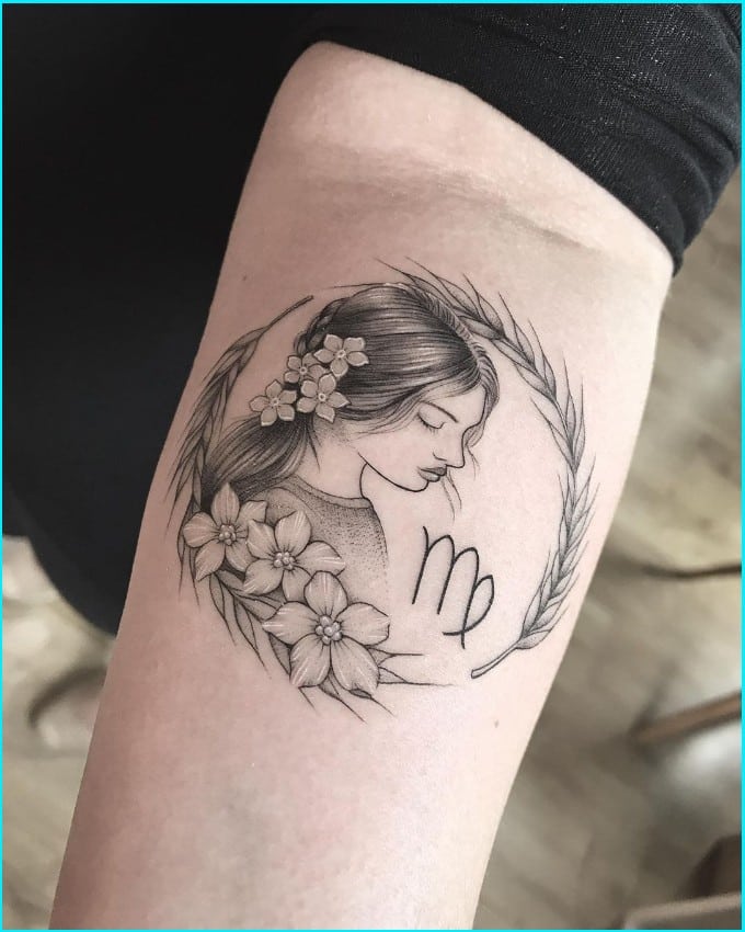 goddess virgo tattoos for females