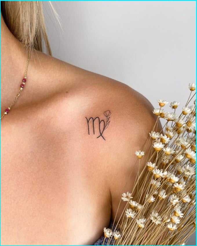 simple virgo tattoos