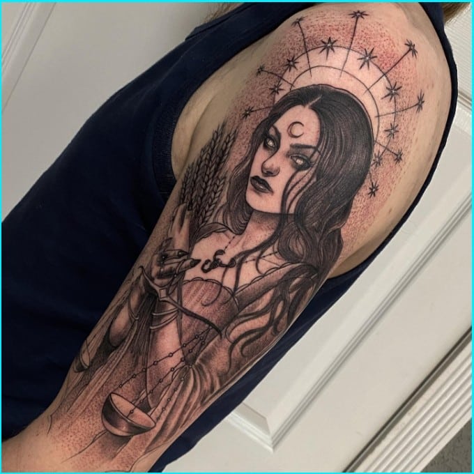 egyptian virgo goddess tattoos