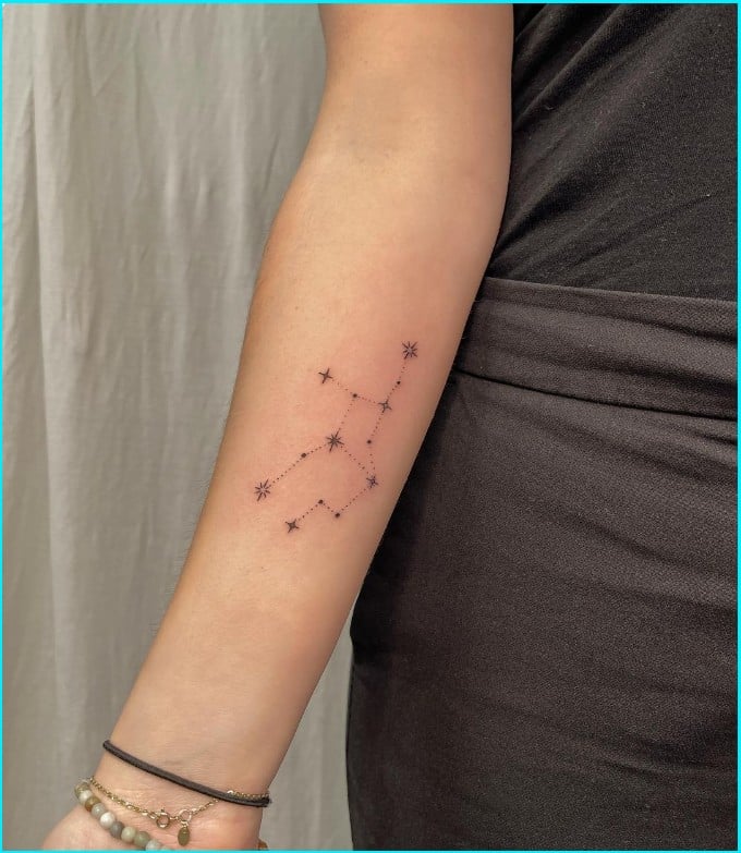 virgo tattoo constellation
