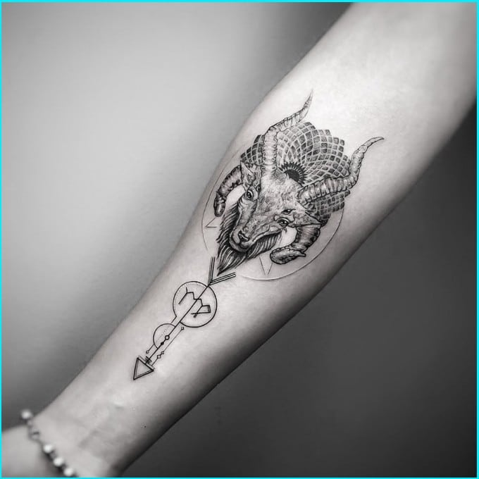 virgo and aries tattoos combined
