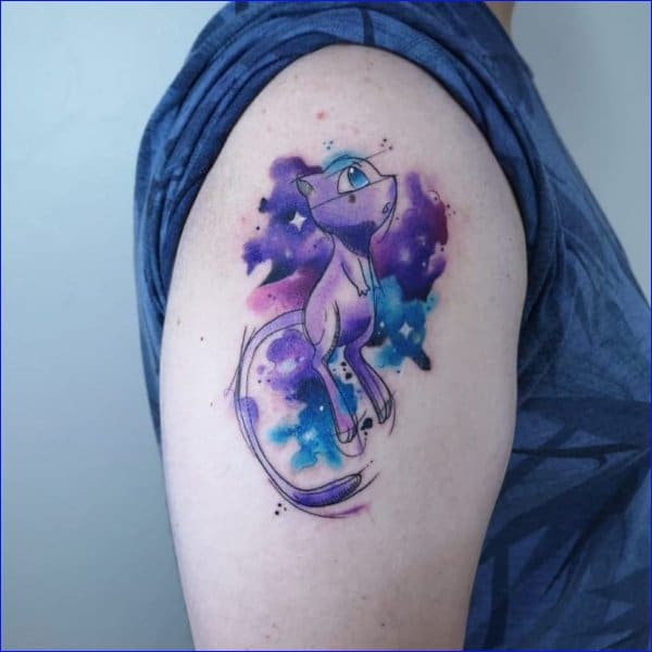 pokemon watercolor tattoos