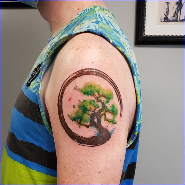 watercolor tree tattoos