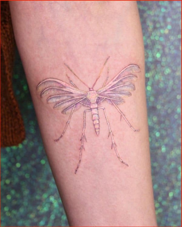 Best white ink tattoos butterfly