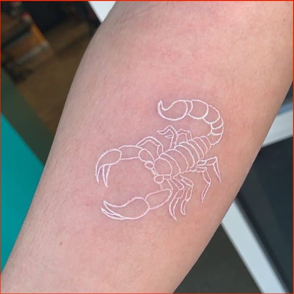 Best white ink tattoos scorpio