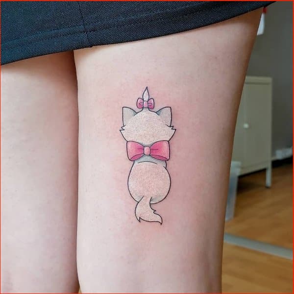 cute Best white ink tattoos