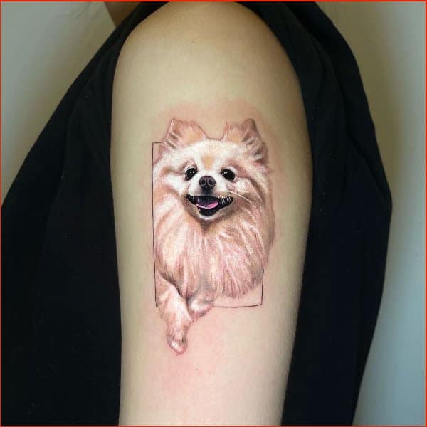Best white ink dog tattoos