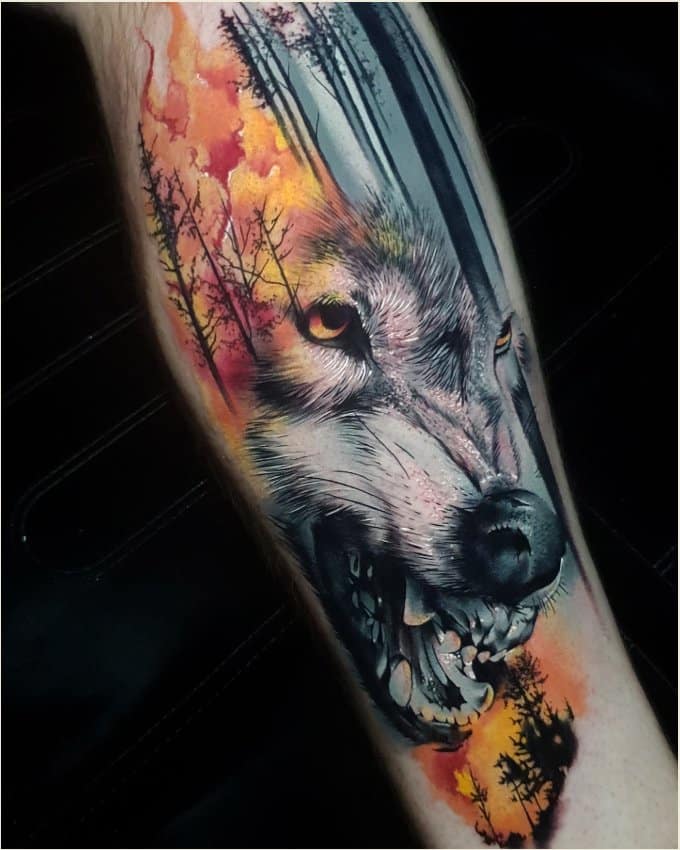 Best wolf tattoos designs ideas