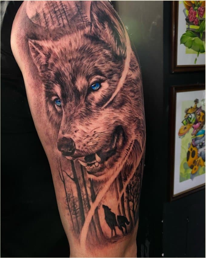 Best wolf tattoos designs