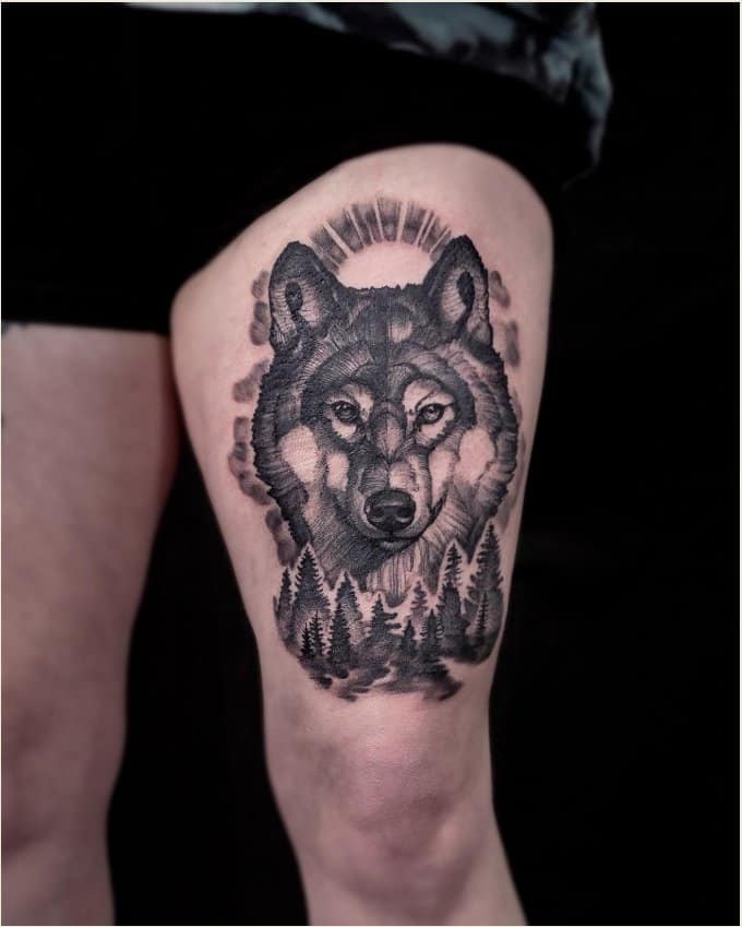 Best wolf tattoos designs ideas