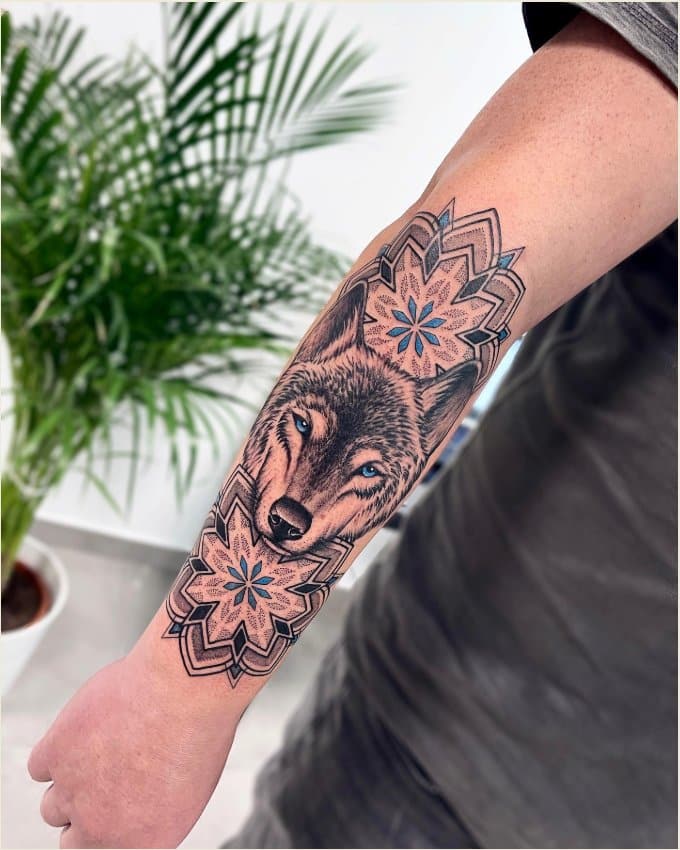 52 Mandala Wolf Tattoos Ideas