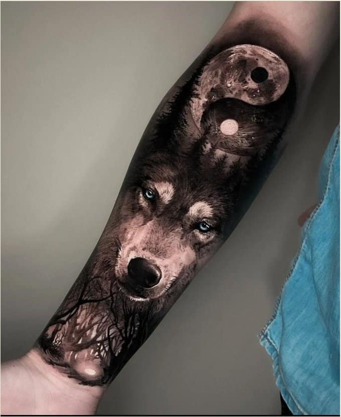 Learn 96 about black wolf tattoo unmissable  indaotaonec