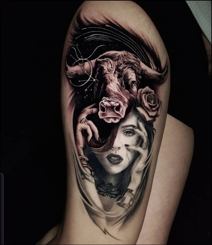 meaningful taurus tattoos for females
