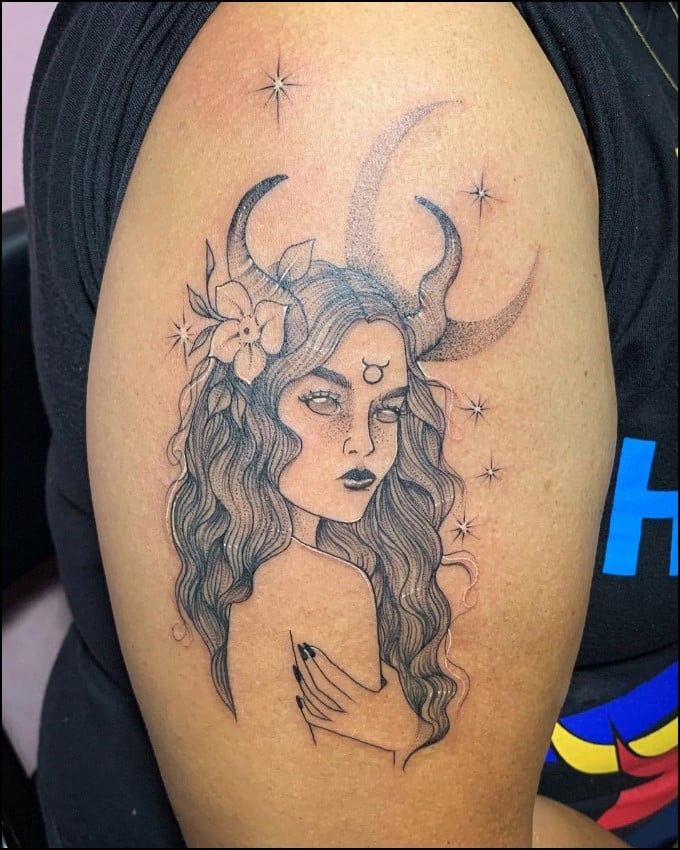 taurus goddess tattoo 